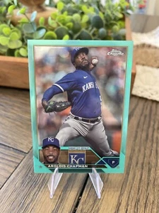2023 Topps Chrome Aroldis Chapman Kansas City Royals Aqua /199! Flame Thrower! - Picture 1 of 2