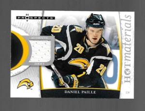 2007-08 FLEER HOT PROSPECTS MATERIALS JERSEY DANIEL PAILLE BUFFALO SABRES - Picture 1 of 2