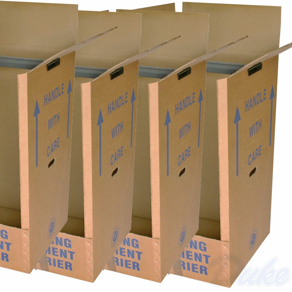 LARGE STRONG REMOVAL MOVING WARDROBE CARDBOARD BOXES PACK QTY 5 - Image 1 of 1