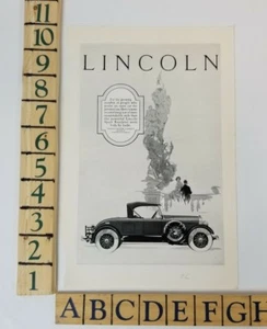 Vintage 1926 Lincoln Sport Roadster Print Ad - Picture 1 of 2