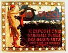 Affiche vintage originale SWISS FINE ART EXPO BÂLE 1898