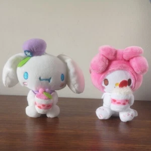 2X SANRIO pink Cake my Melody Cinnamoroll Pendant Stuffed Plush Toy keychain 5'' - Picture 1 of 5