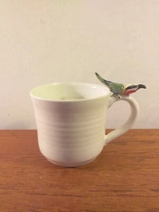 ANNABELLE VENTER STUDIO POTTERY MUG, WHITE FRONTED BEEEATER BIRD - Foto 1 di 14