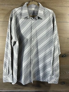 Perry Ellis Hemd Herren XL Knopfleiste Büro Kleid Freizeit Baumwolle - Bild 1 von 6