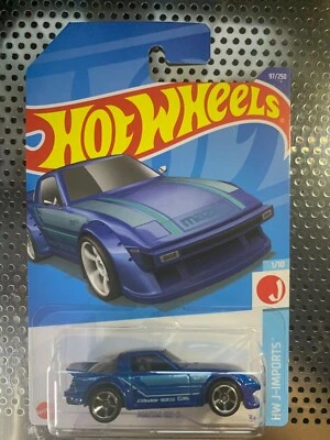 Hot Wheels Mazda RX-7 97/250 HW J Imports 1/10 New Blue Mattel  - Image 1 of 3