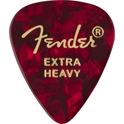 Fender Premium Celluloid 351 Shape Guitar Picks, Extra Heavy, Red Moto, 12-Pack - Image 1 of 3