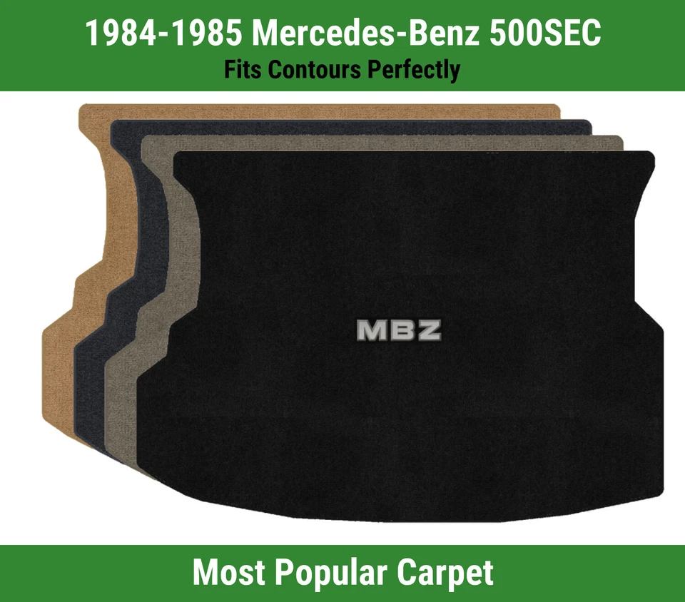 Alfombra de maletero Lloyd Ultimat para Mercedes-Benz 500SEC '84-85 con apliques MBZ Foto 1 de 4
