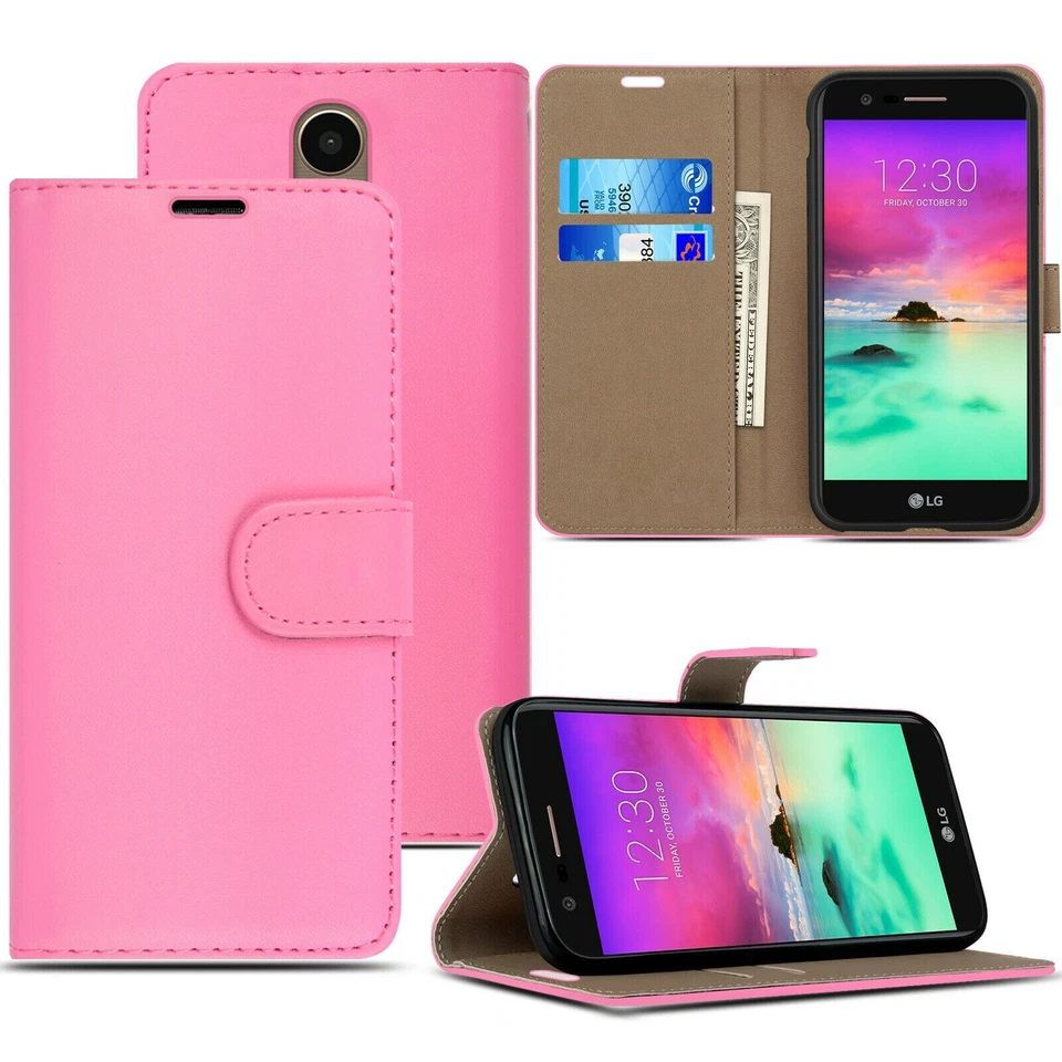 LG G3 Rosa Libro Abatible Estuche Billetera Estilo Billetera con Cierre Magnético Foto 1 de 2