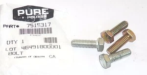 POLARIS PURE OEM NOS ATV SNOWMOBILE PWC BOLT PACK OF FOUR 4 7515317 - Picture 1 of 2