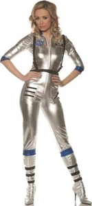 Underwraps Orbit Sexy Astronaut NASA Silver  Halloween Costume SMALL NEW - Picture 1 of 3
