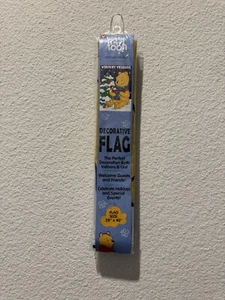 Disney Winnie The Pooh Wintery Friends Vintage 1999 28x40 Nylon Garden Flag New - Picture 1 of 2