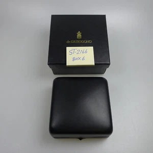 de GRISOGONO schwarze Lederuhr oder Armreif Box mit Umkarton - Bild 1 von 5