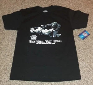 Retired Players Congress When Football Wuzz Football Blk Crewneck T-shirt L NWT - Picture 1 of 13