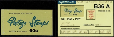 1966 - 1967  QEII 60c Booklet - 4c x 15. White Stitching, Edition DG9. MNH - Image 1 of 4