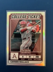 2022 Panini Contenders College Tickets Holo # CTO-19 Cayden Wallace - Picture 1 of 1