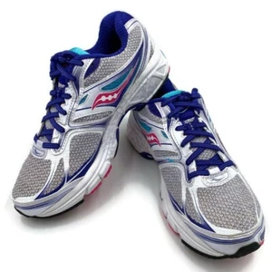 Saucony Womens Guide 8 Running Shoes White S10257-1 Lace Up Low Top Mesh 9.5 W - Picture 1 of 12