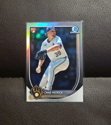 2025 Bowman Chrome - Chad Patrick #28 Sp Rookie Red Rc Variation (RC) - Image 1 of 2