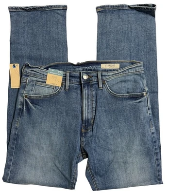 MARKS & SPENCER BNWT M&S Men’s Straight Fit with Stretch Blue Jeans - Various Sizes