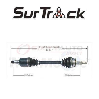 SurTrack CV Axle Shaft for 1983 Chrysler E Class 2.2L 2.6L L4 - Constant zq - Image 1 of 4
