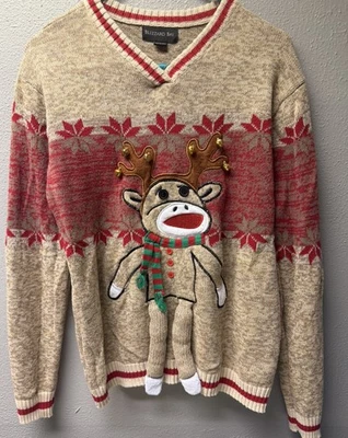 Suéter de Navidad Feo para Hombre Blizzard Bay con Calcetín Mono con Astas - Grande  Foto 1 de 4