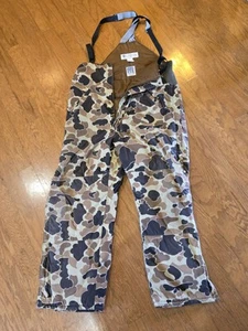 Columbia Camo Hunting Bibs Large Mens Thinsulate - Picture 1 of 3