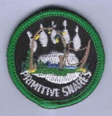 Patch Royal Ranger c1980 Primitive Snares Merit Badge Achievement Paw Green 2" - Image 1 of 3