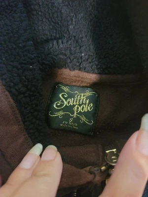 Винтажная детская толстовка с капюшоном на молнии Southpole Y2K размер Small - Изображение 1 из 4