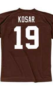 Bernie Kozar #18 Cleveland Browns Stitched Rugby Style Jersey Sz Small - Picture 1 of 5