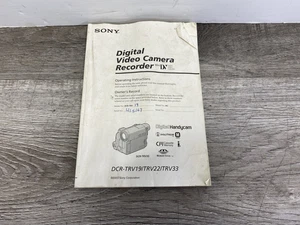 Sony Digital Video Camera Recorder Owners Manual DCR-TRV19 DCR-TRV22 DCR-TRV33 - Bild 1 von 4