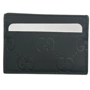 Gucci GG Rubberized Black Card Holder Wallet – New w/ COA No Box - Picture 1 of 2