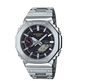 Casio G-Shock 2100 Series Black Dial Stainless Steel Watch GMB2100SD-1C - Picture 1 of 1