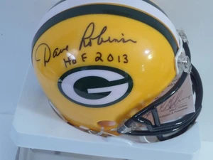 Dave Robinson Signed Packers mini helmet,  HOF 2013, COA - Picture 1 of 1