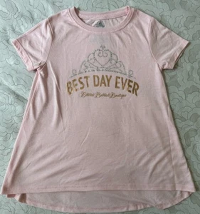 New Disney Pink Best Day Ever Rhinestone Crown Bibbidy Bobbidy Boutique Girl Sm - Picture 1 of 4
