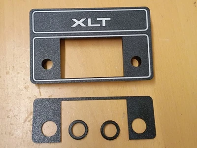 80-86 XLT Radio Bezel Hole Repair Face Cover Ford F150 F250 F350 Bronco - Image 1 of 4