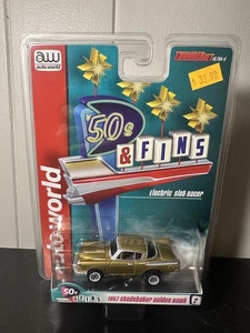 "NEW" AW 50S & FINS '57 GOLD STUDEBAKER GOLDEN HAWK SLOT CAR - Picture 1 of 4