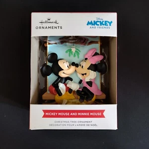 Disney Mickey Mouse y Minnie Mouse Sello Adornos Navidad - Imagen 1 de 6