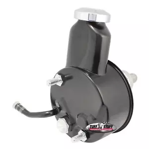 Tuff Stuff 6167B GM Power Steering Pump, Press Fit Shaft, Black - Picture 1 of 4