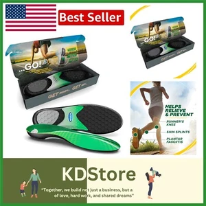 Size-Fit Arch Support Running Insoles - Prevent Plantar Fasciitis, Men's 10.5-11 - Picture 1 of 8