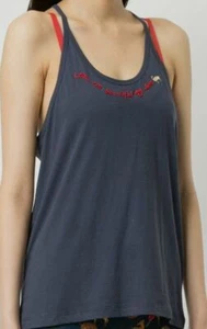 $97 The Upside Women's Blue Stretch Racerback Scoop Neck TanK Top Size Small - Picture 1 of 2