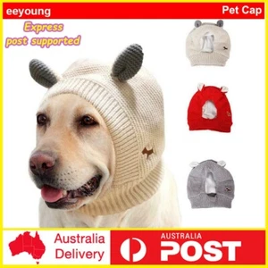 Pet Dog Cap Knitted Hat Winter Warm Puppy Fashion Rabbit Ear Design Beanie - Picture 1 of 11
