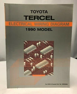 1990 TOYOTA TERCEL Electrical Wiring Diagrams Service Shop Repair Manual EWD - Picture 1 of 6