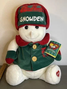 1998 Snowden Plush Stuffed Snowman Target Vintage Christmas Holiday - Picture 1 of 8