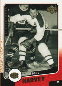 DOUG HARVEY 2000-01 UPPER DECK NHL LEGENDS /375 GOLD SP #65 LEGENDARY COLLECTION