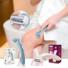 Womens Shaver Body Hair Removal Rechargeable Wet&Dry Painless Cordless LED Light