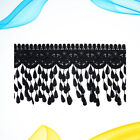  4 .5 Black Tassel for Clothes Sewing Fringe Lace Trim Curtains