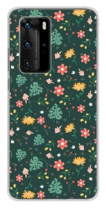 Coque en silicone imprimée compatible Huawei P40 Pro Liberty monstera - Picture 1 of 3