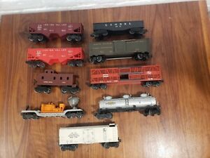 Mixed Lot of 9 Lionel  Postwar Freight Cars and modern