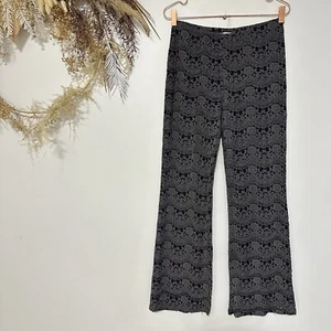 Imagine Italy Floral Lace Pants Womens Size s / M Grey Designer Flares Boho - Picture 1 of 12