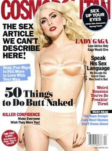 COSMOPOLITAN Magazine April 2010 Lady Gaga Cory Monteith Jessica Szohr - Bild 1 von 3