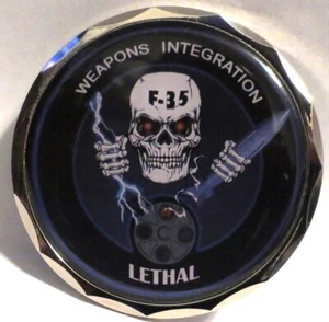 F-35B 461st FLT TEST SQUADRON DEADLY JESTERS BF-17 RATCHET CHALLENGE COIN WOW! - Picture 1 of 2